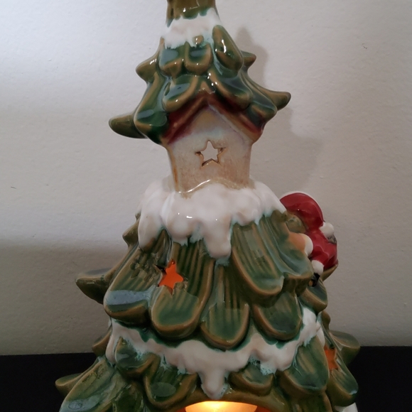 Ceramic Christmas tree candle holder - Picture 4 of 4
